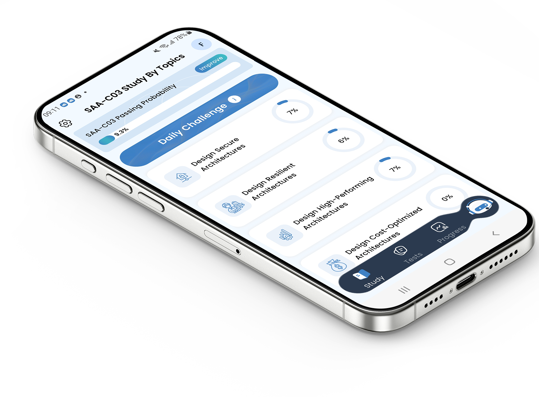 aws-saa app preview aws-saa banner device