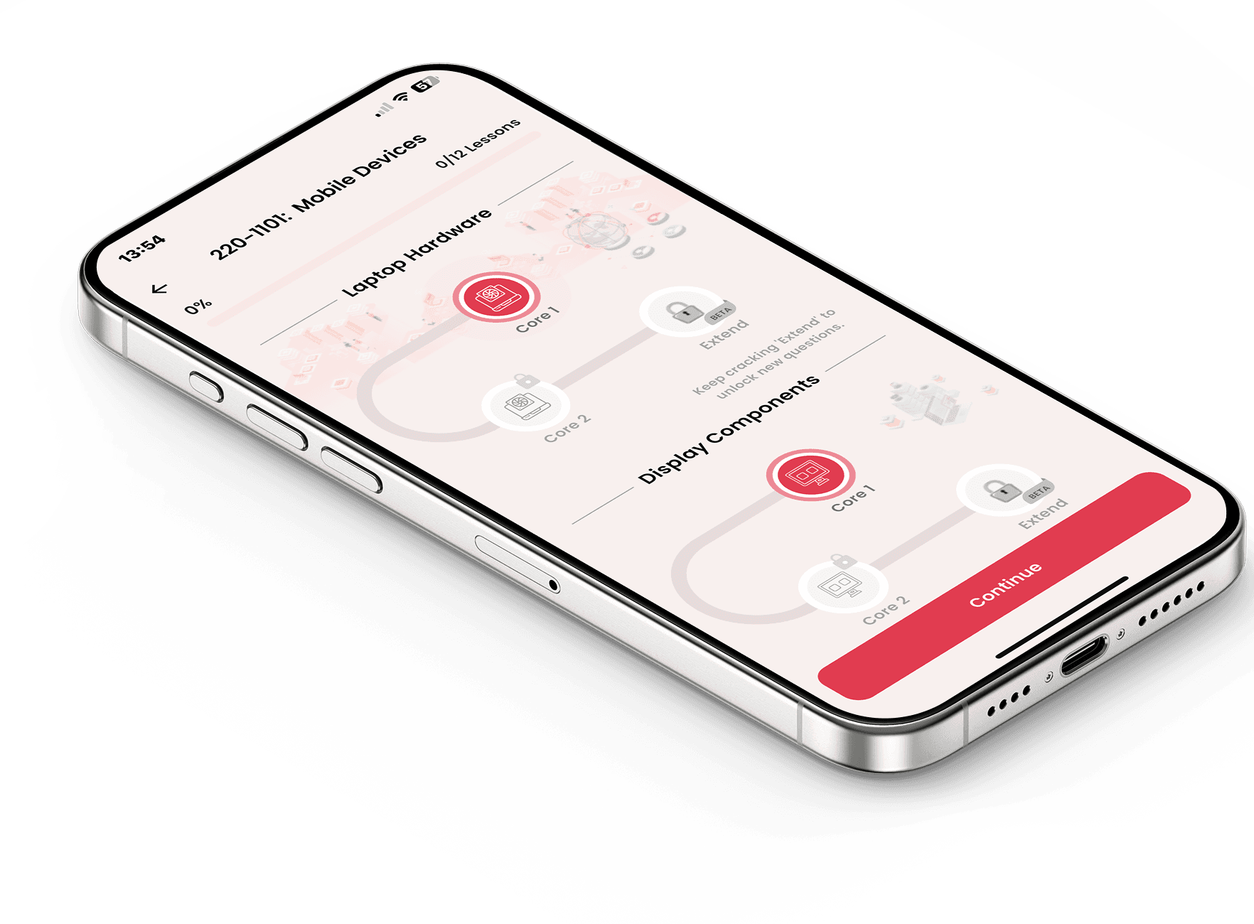 comptia-a app preview comptia-a banner device
