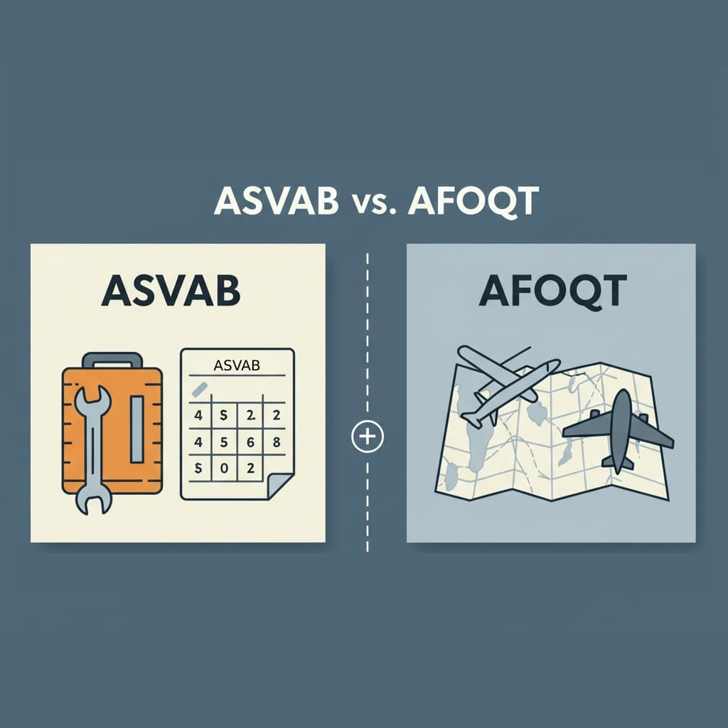 Cover image for ASVAB vs AFOQT: What Sets These Military Tests Apart? Cover image for blog post: ASVAB vs AFOQT: What Sets These Military Tests Apart? - Sarah Nguyen