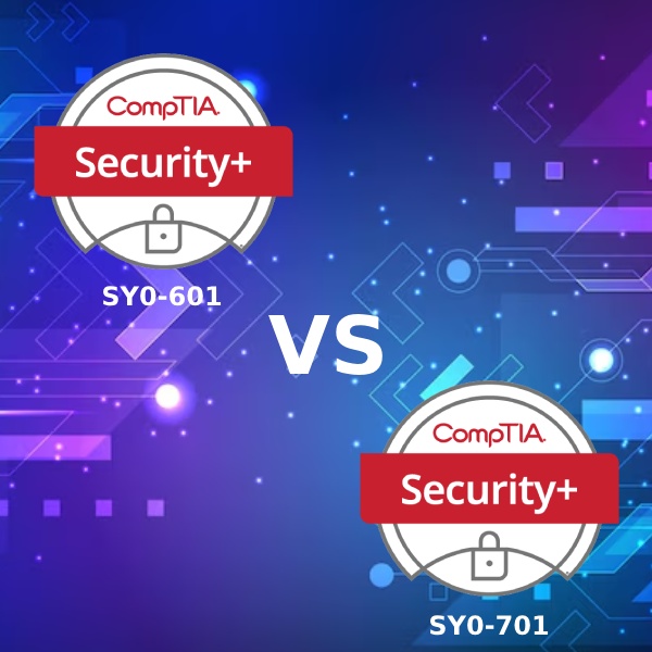 Cover image for Difference between CompTIA Security+ 601 and 701 Cover image for blog post: Difference between CompTIA Security+ 601 and 701 - Sarah Nguyen