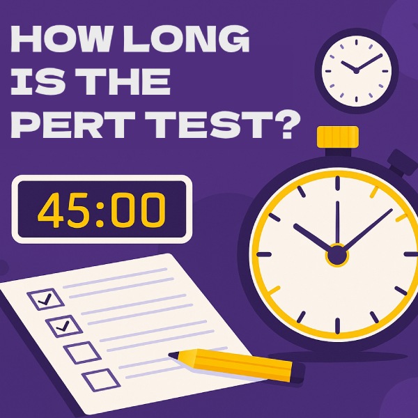 Cover image for How Long Is the PERT Test? Time Hacks for Acing the Test Cover image for blog post: How Long Is the PERT Test? Time Hacks for Acing the Test - Tina Tran