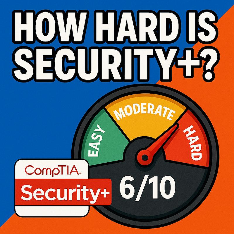 Cover image for How hard is CompTIA Security+? Exam Difficulty & Tips Cover image for blog post: How hard is CompTIA Security+? Exam Difficulty & Tips - Sarah Nguyen