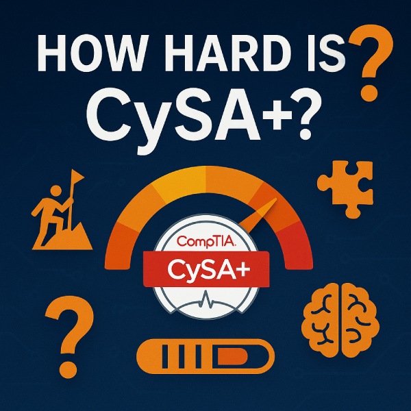 Cover image for How hard is CySA+? Full Breakdown and Preparation Guide Cover image for blog post: How hard is CySA+? Full Breakdown and Preparation Guide - Sarah Nguyen