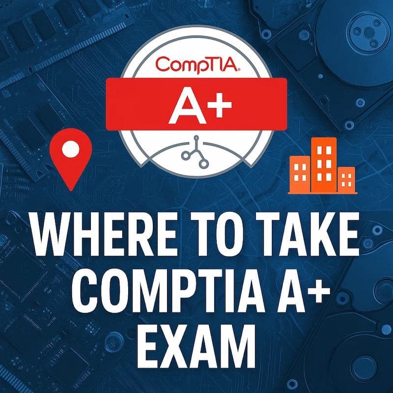 Cover image for Where to Take The CompTIA A+ Exam? Complete Guide Cover image for blog post: Where to Take The CompTIA A+ Exam? Complete Guide - Tina Tran