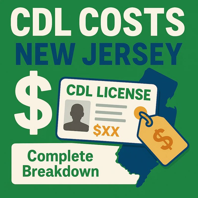 Cover image for CDL License in New Jersey Cost: Mandatory & Optional Fees Cover image for blog post: CDL License in New Jersey Cost: Mandatory & Optional Fees - Tina Tran