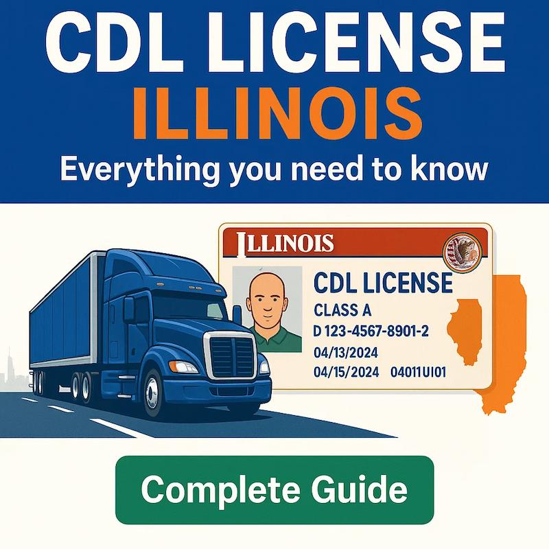 Cover image for CDL License in Illinois: Requirements & How To Get Cover image for blog post: CDL License in Illinois: Requirements & How To Get - Tina Tran
