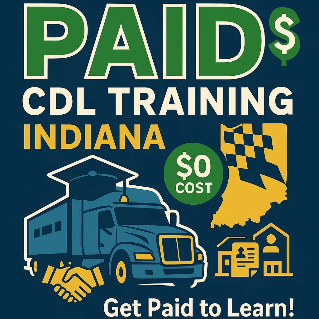 Cover image for 10+ Paid CDL Training in Indiana Cover image for blog post: 10+ Paid CDL Training in Indiana - Tina Tran