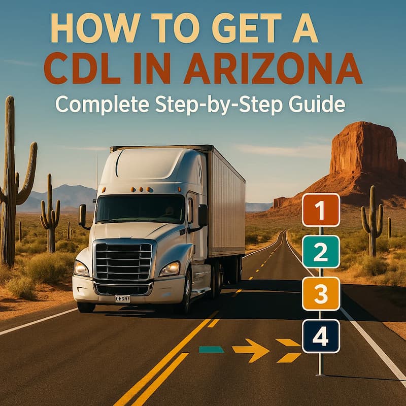 Cover image for How to Get a CDL in Arizona? Step-by-Step Guide Cover image for blog post: How to Get a CDL in Arizona? Step-by-Step Guide - Tina Tran