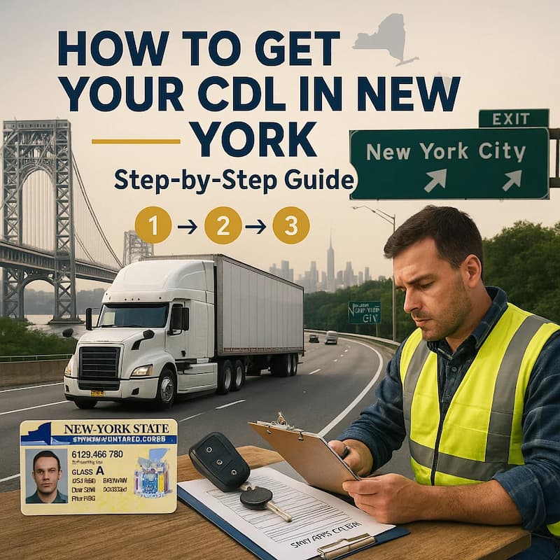 Cover image for How to Get Your CDL License in New York From A to Z Cover image for blog post: How to Get Your CDL License in New York From A to Z - Tina Tran