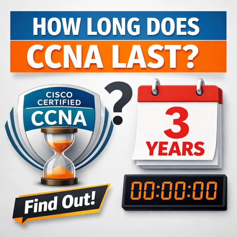Cover image for How Long Does CCNA Certification Last? Key Facts Explained Cover image for blog post: How Long Does CCNA Certification Last? Key Facts Explained - Tina Tran