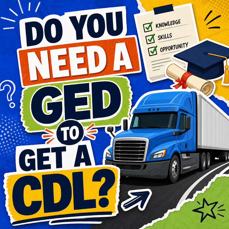 Cover image for Do You Need a GED to Get a CDL? What to Know Before Applying Cover image for blog post: Do You Need a GED to Get a CDL? What to Know Before Applying - Tina Tran