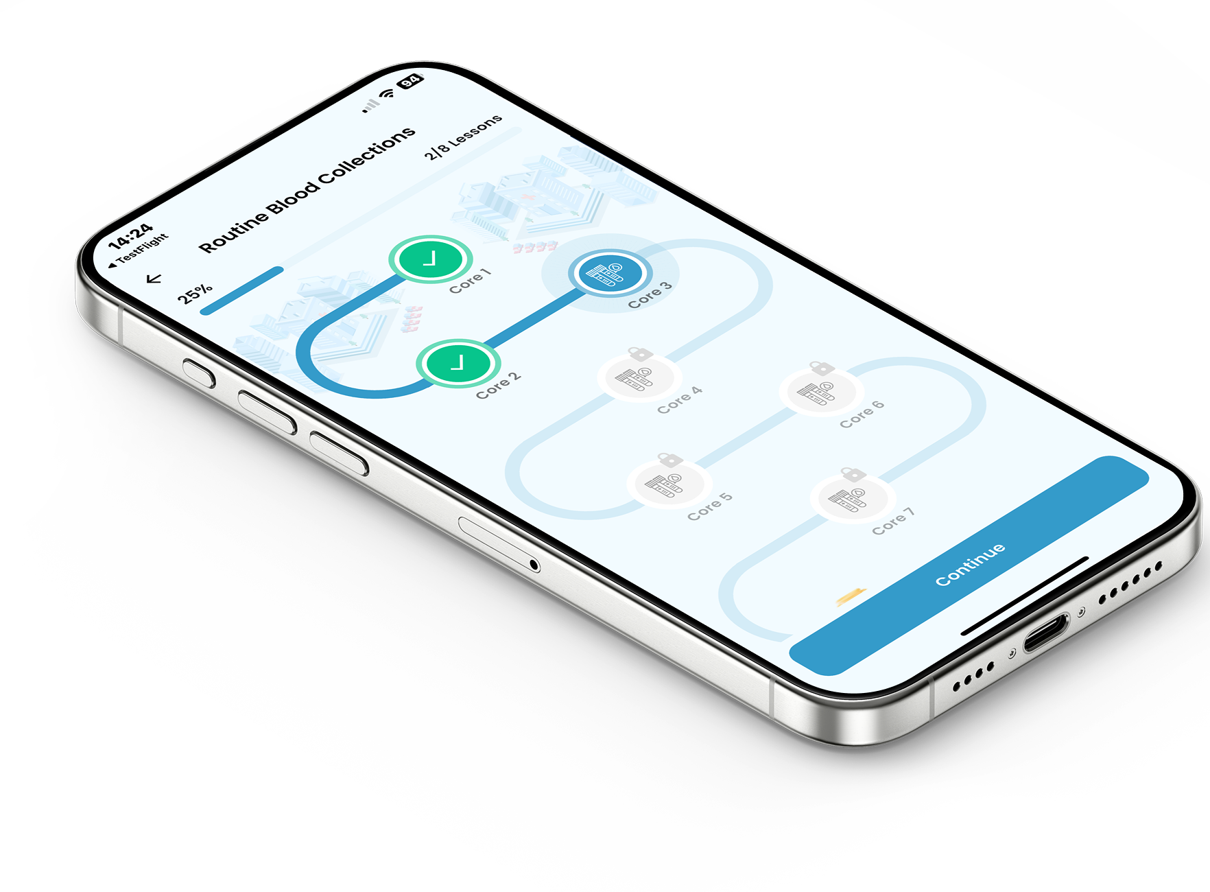 phlebotomy app preview phlebotomy banner device