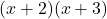 (x + 2)(x + 3)