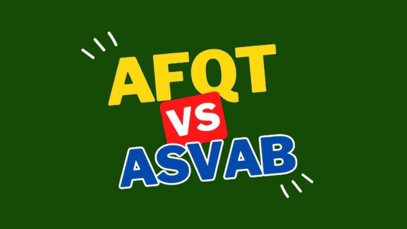 Differences between AFQT and ASVAB