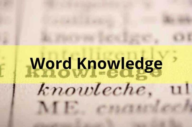 Word Knowledge (WK)
