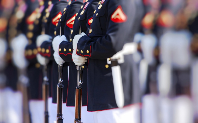 How is the Marine ASVAB score calculated?
