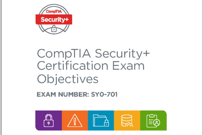 CompTIA Security+ SY0-701 exam objectives