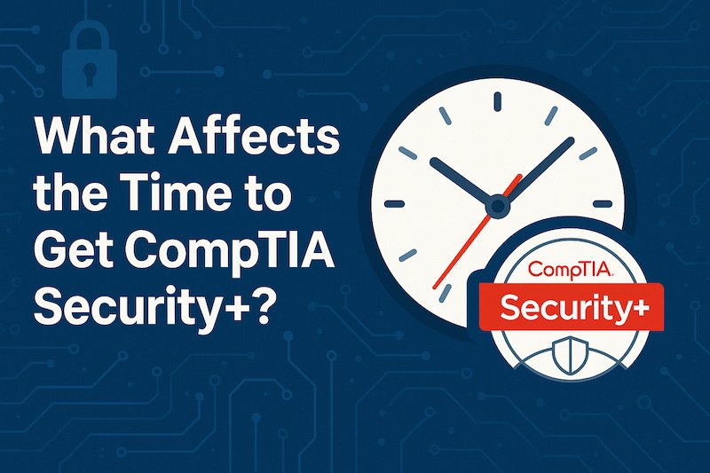 What affects the time to get CompTIA Security+?