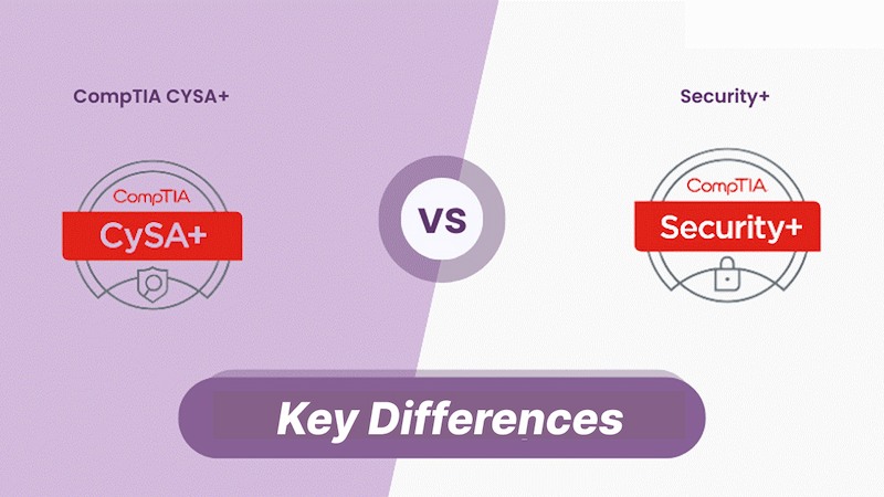 CompTIA CySA+ vs Security+ key differences