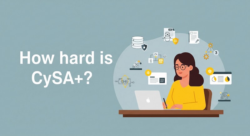 How hard is the CompTIA CySA+ exam?