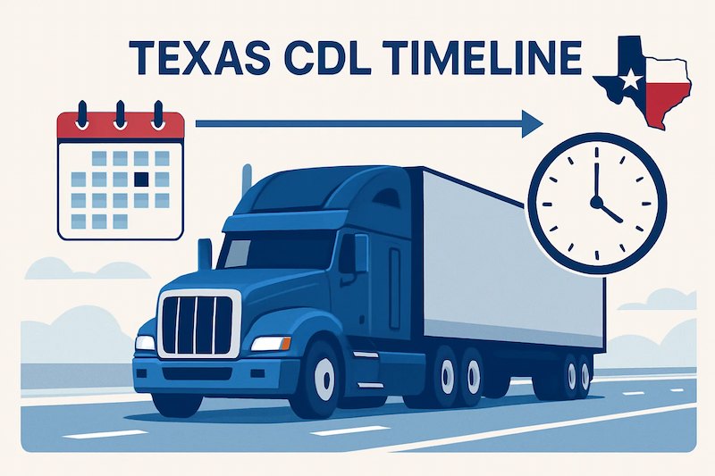 How long does it take to get a CDL in Texas?