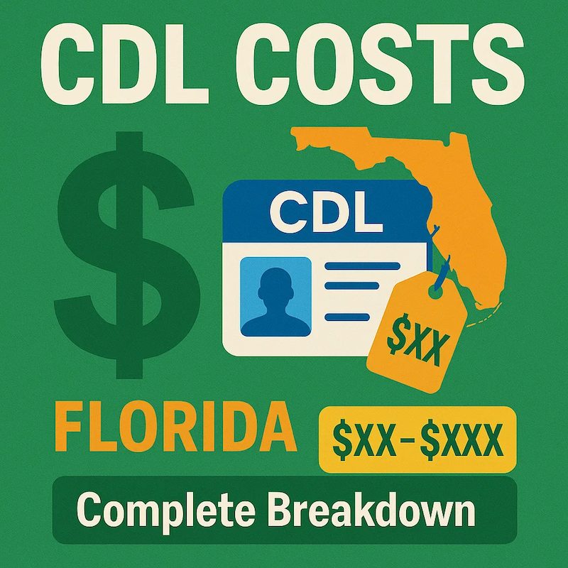 How much does it cost to get a CDL license in Florida?