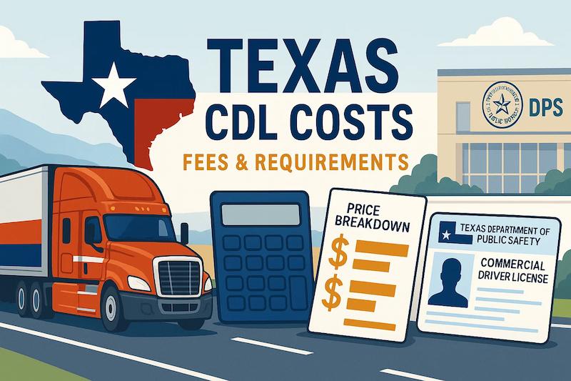 How much does it cost to get a CDL in Texas?