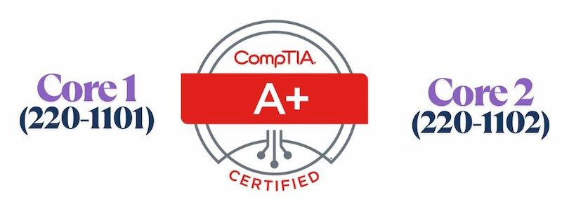 What does the CompTIA A+ certification exam cover