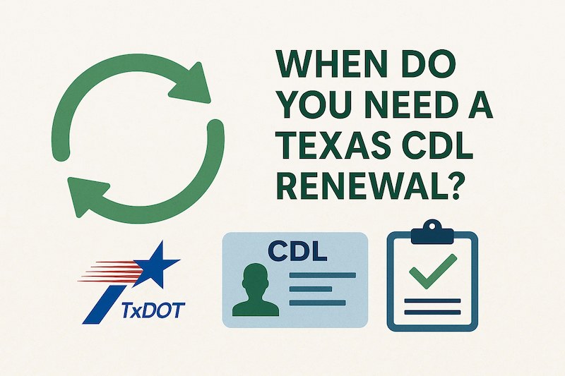 When do you need a Texas CDL renewal?