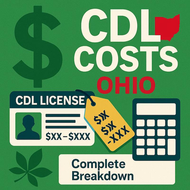 CDL license in Ohio cost