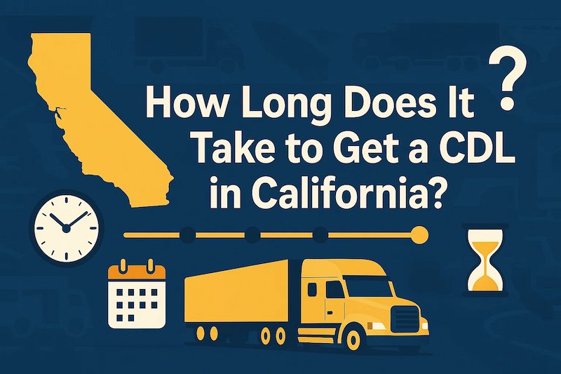 How long does it take to get a CDL in California?