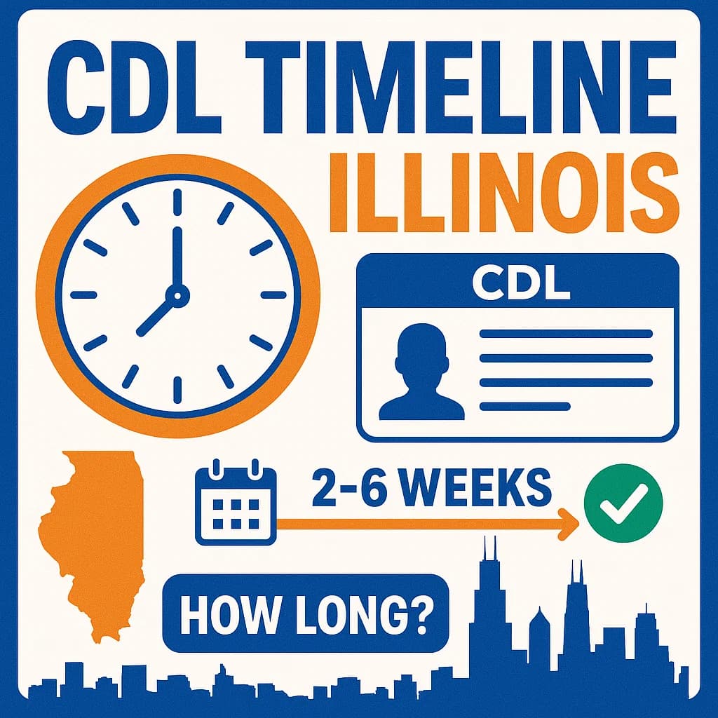 How long does it take to get a CDL in Illinois?
