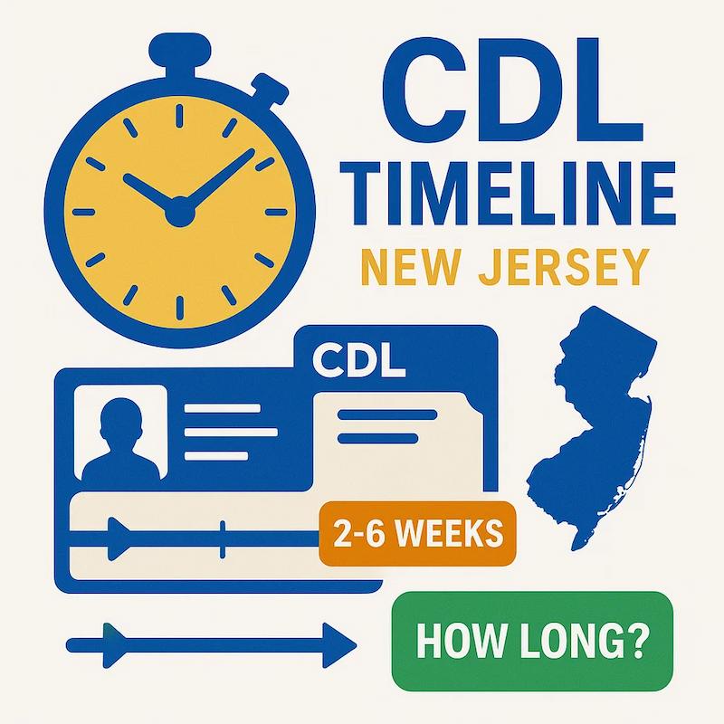 How long does it take to get a CDL in New Jersey