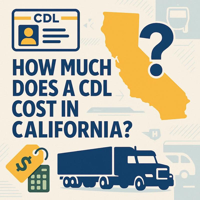 How much does it cost to get a CDL license in California?