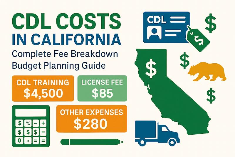 How much does it cost to get a CDL license in California?