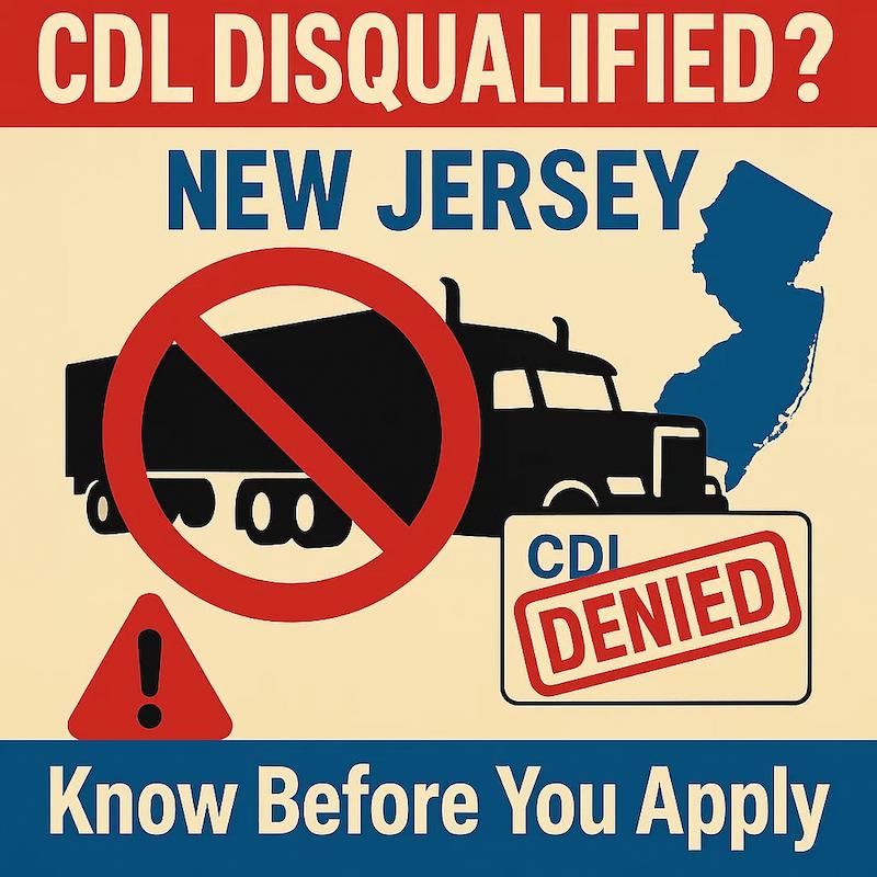 New Jersey CDL Disqualifications
