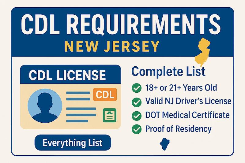 New Jersey CDL requirements