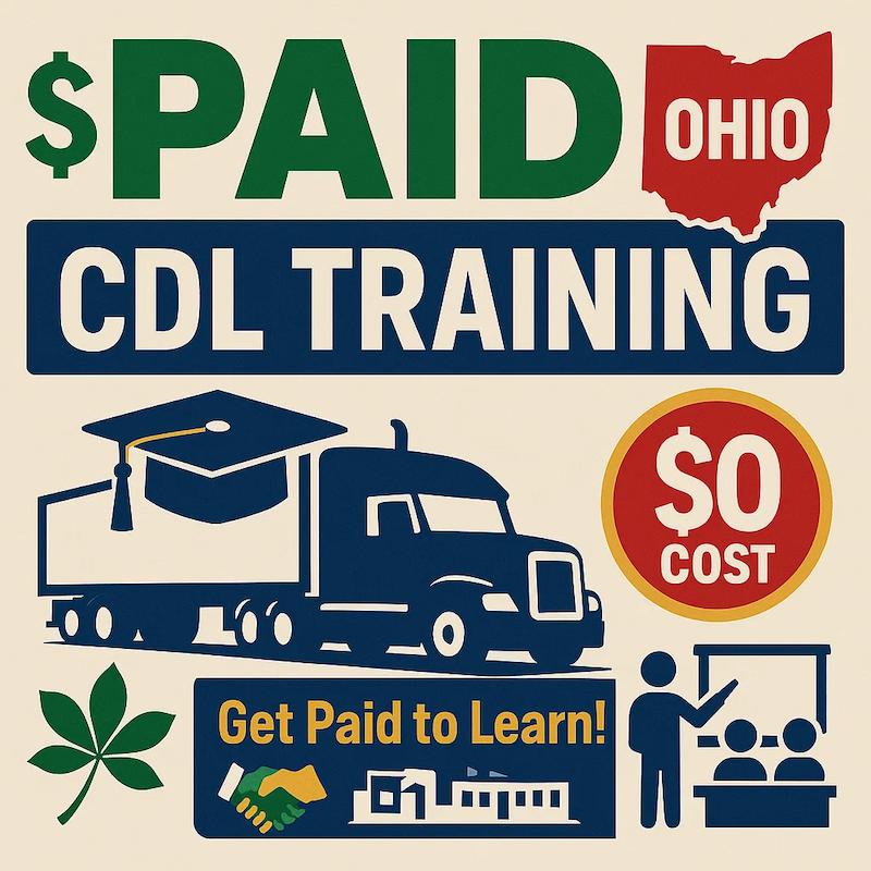 Paid CDL Training In Ohio