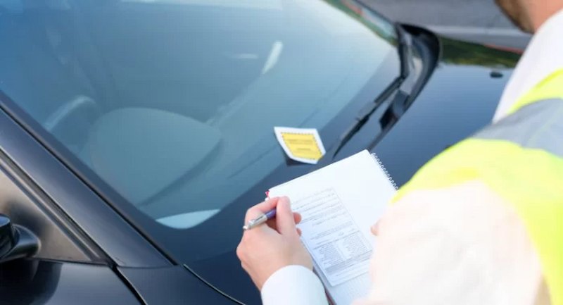 Traffic violations in a personal vehicle