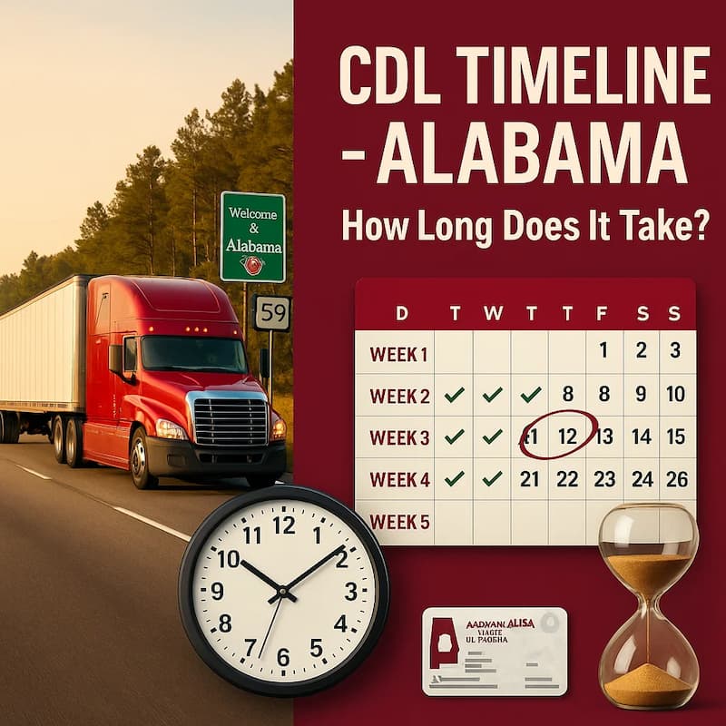 How long does it take to get a CDL in Alabama?