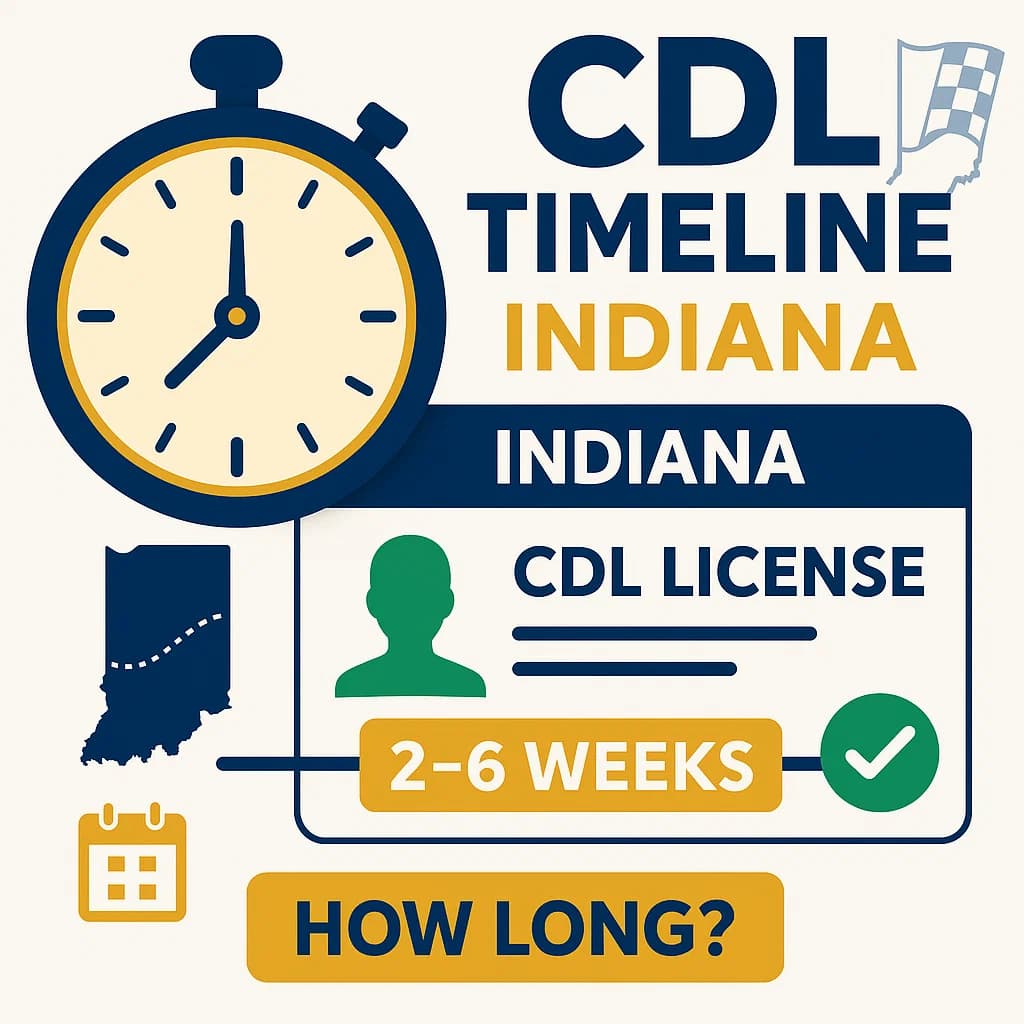 How long does it take to get a CDL in Indiana?
