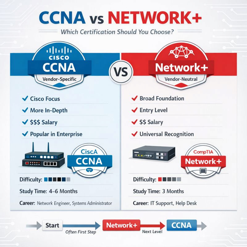 CCNA vs Network+