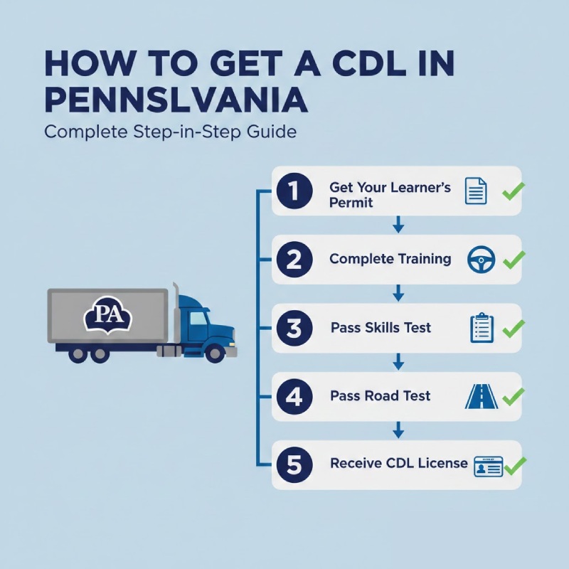 How to get a CDL in Pennsylvania