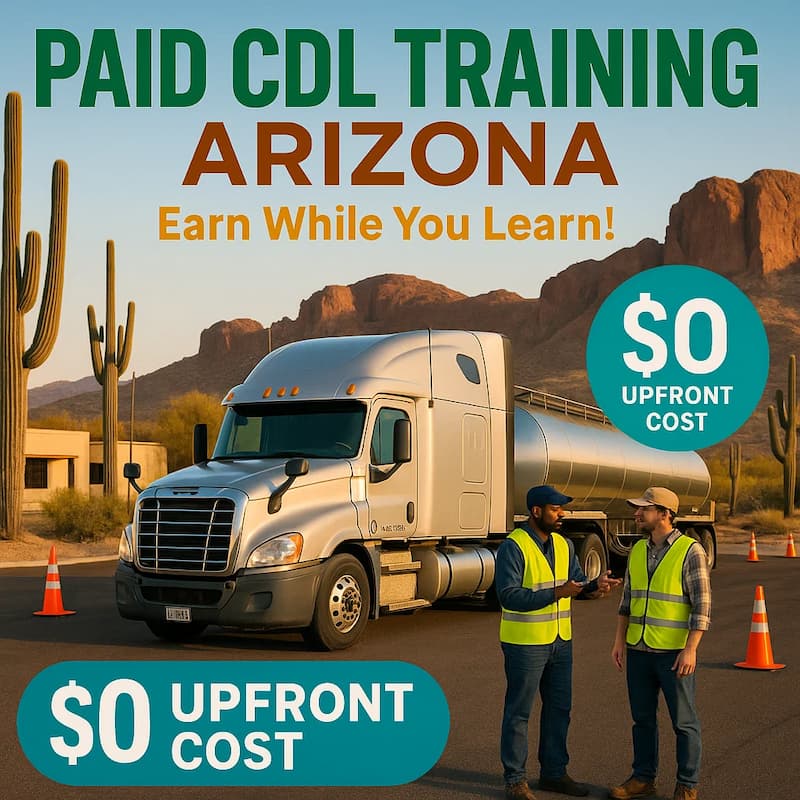 Paid CDL Training in Arizona