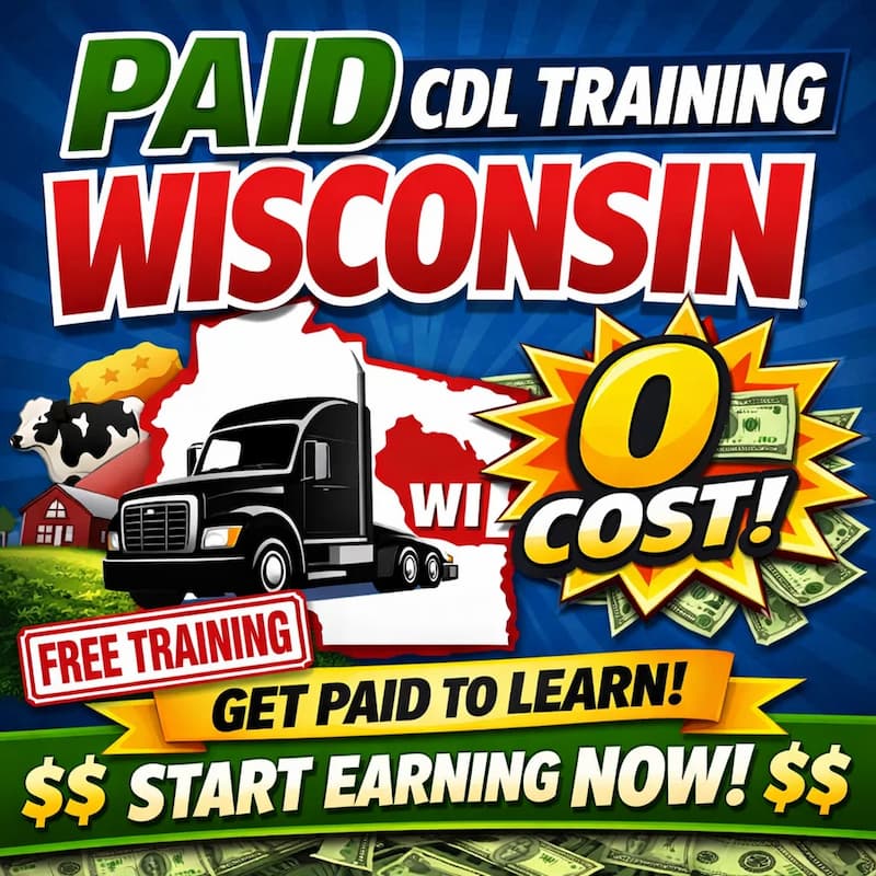 Paid CDL training in Wisconsin