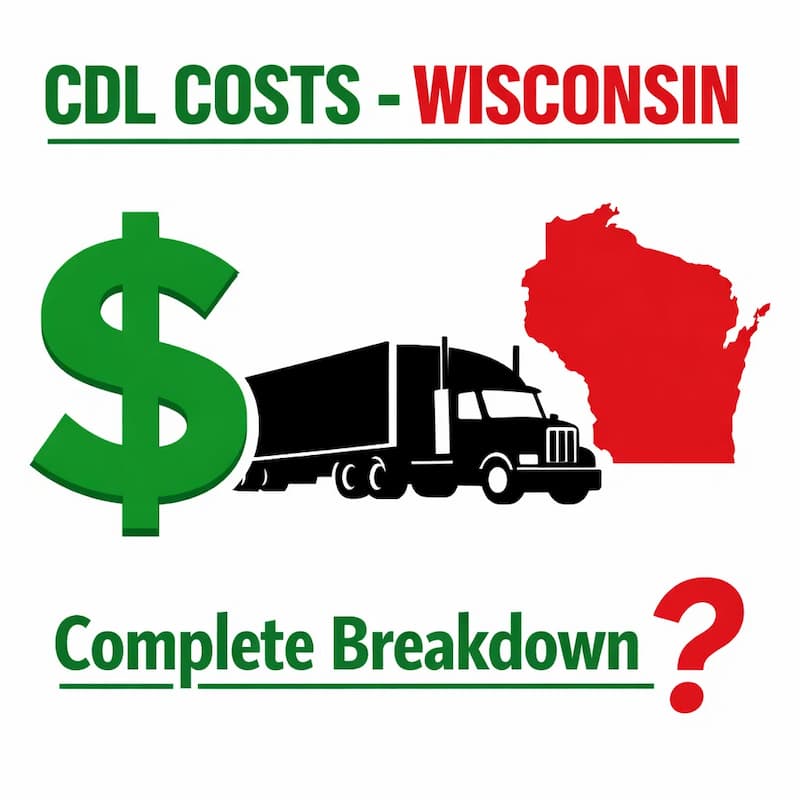 How much does it cost to get a CDL in Wisconsin?