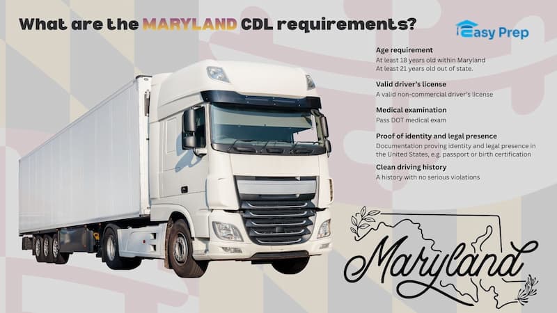 What are the Maryland CDL requirements?